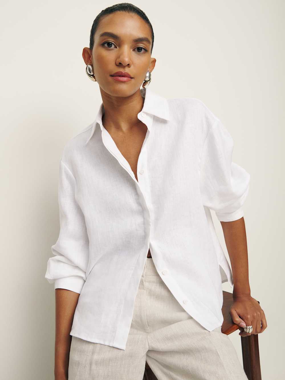 Reformation – Andy Oversized Linen Shirt