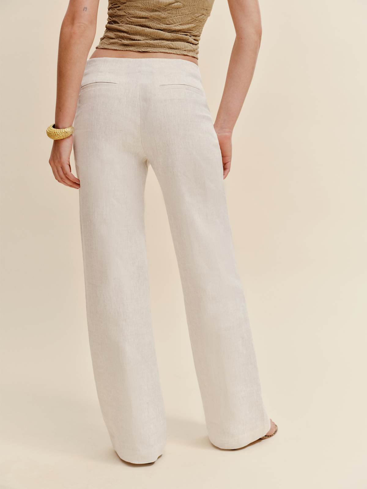 Reformation – Vida Linen Low Rise Pant