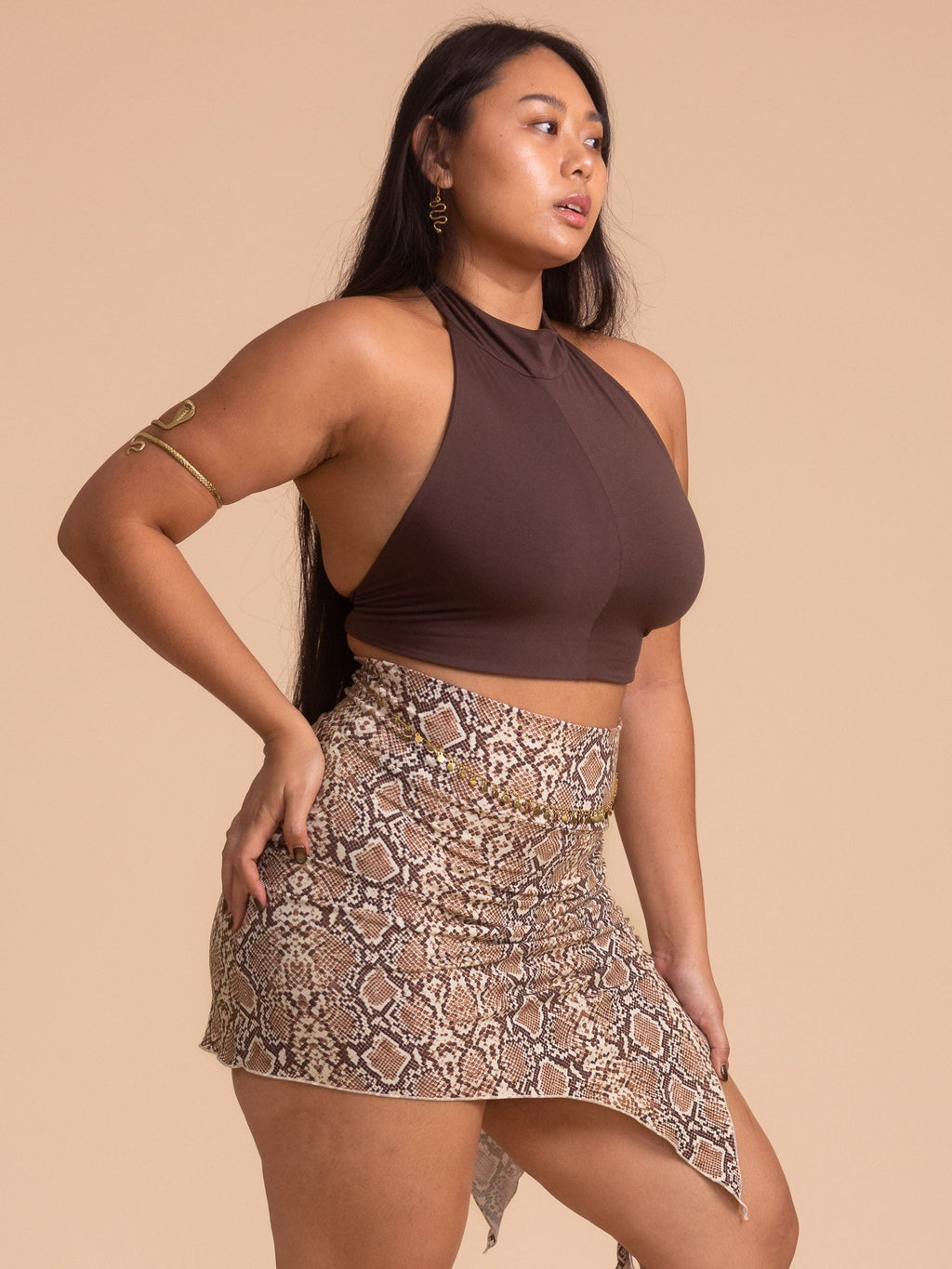 Alexa Top in Cacao — The Royal Codes