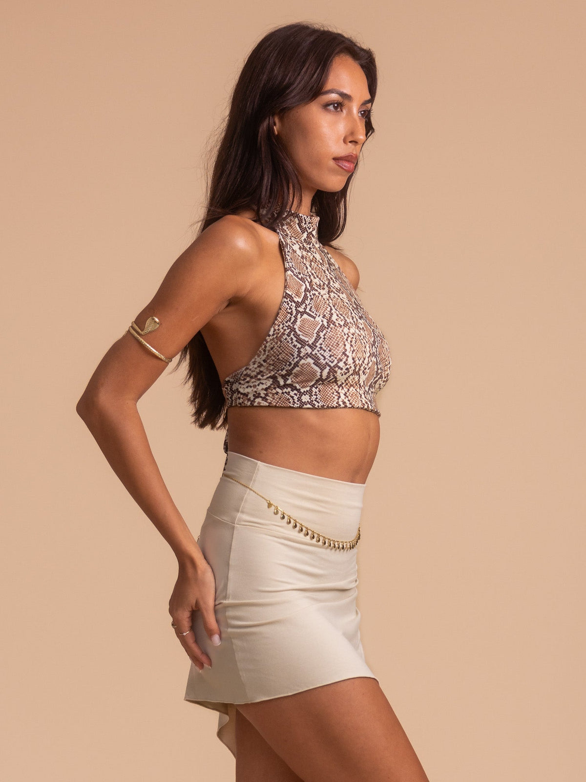 Sienna Mini Skirt in Sandy Pearl — The Royal Codes
