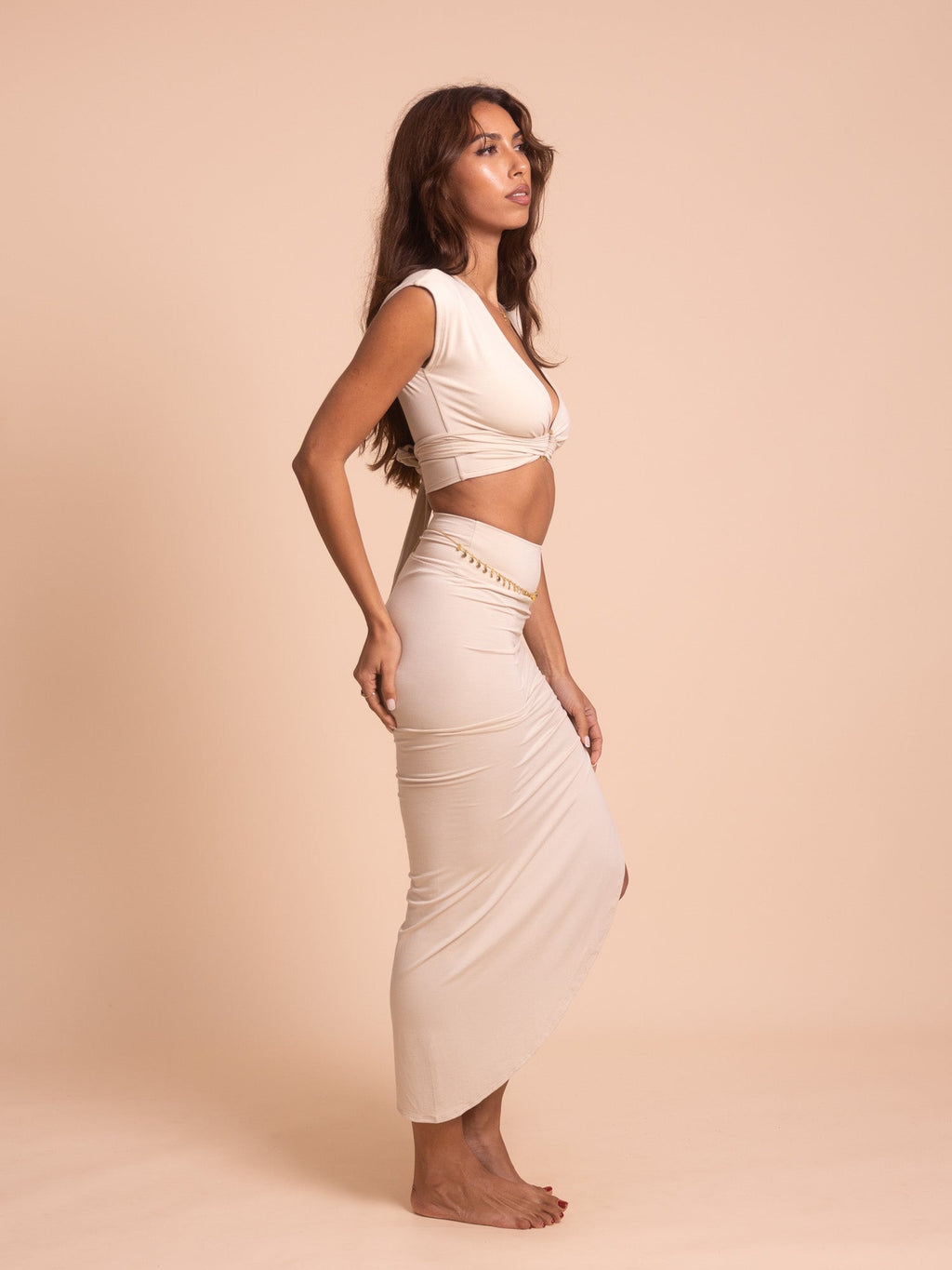 Isis Skirt in Sandy Pearl — The Royal Codes