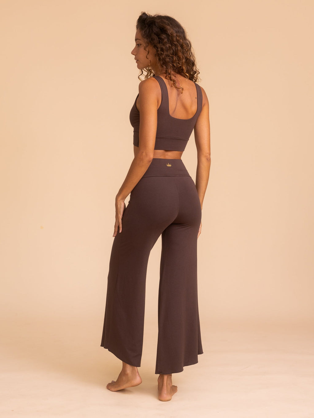Alora Flare Pant in Cacao — The Royal Codes
