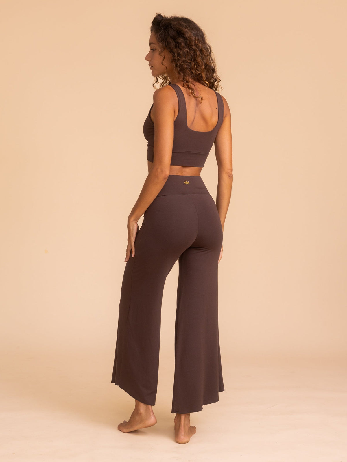 Alora Flare Pant in Cacao — The Royal Codes