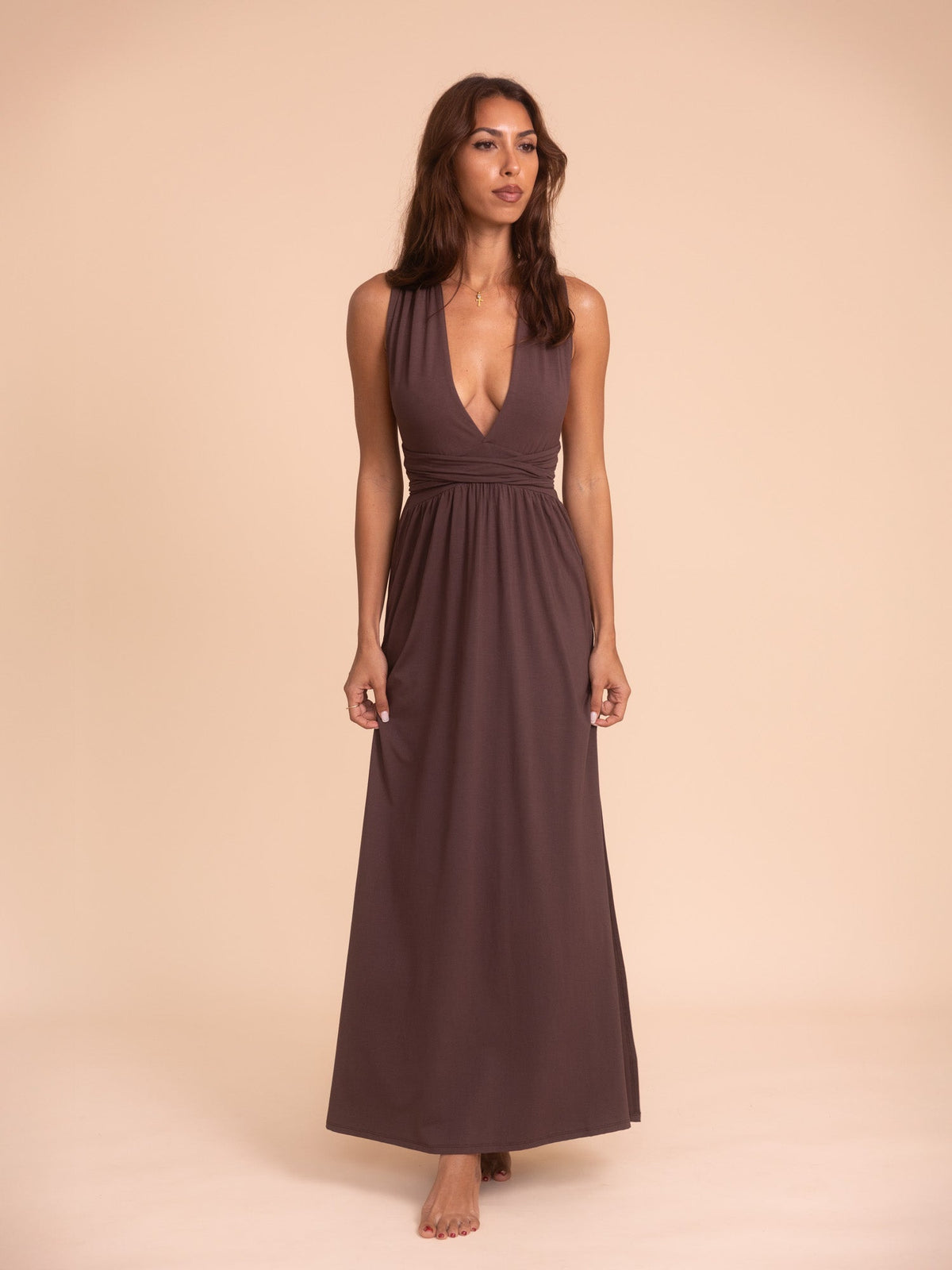 Aurora Dress in Cacao — The Royal Codes