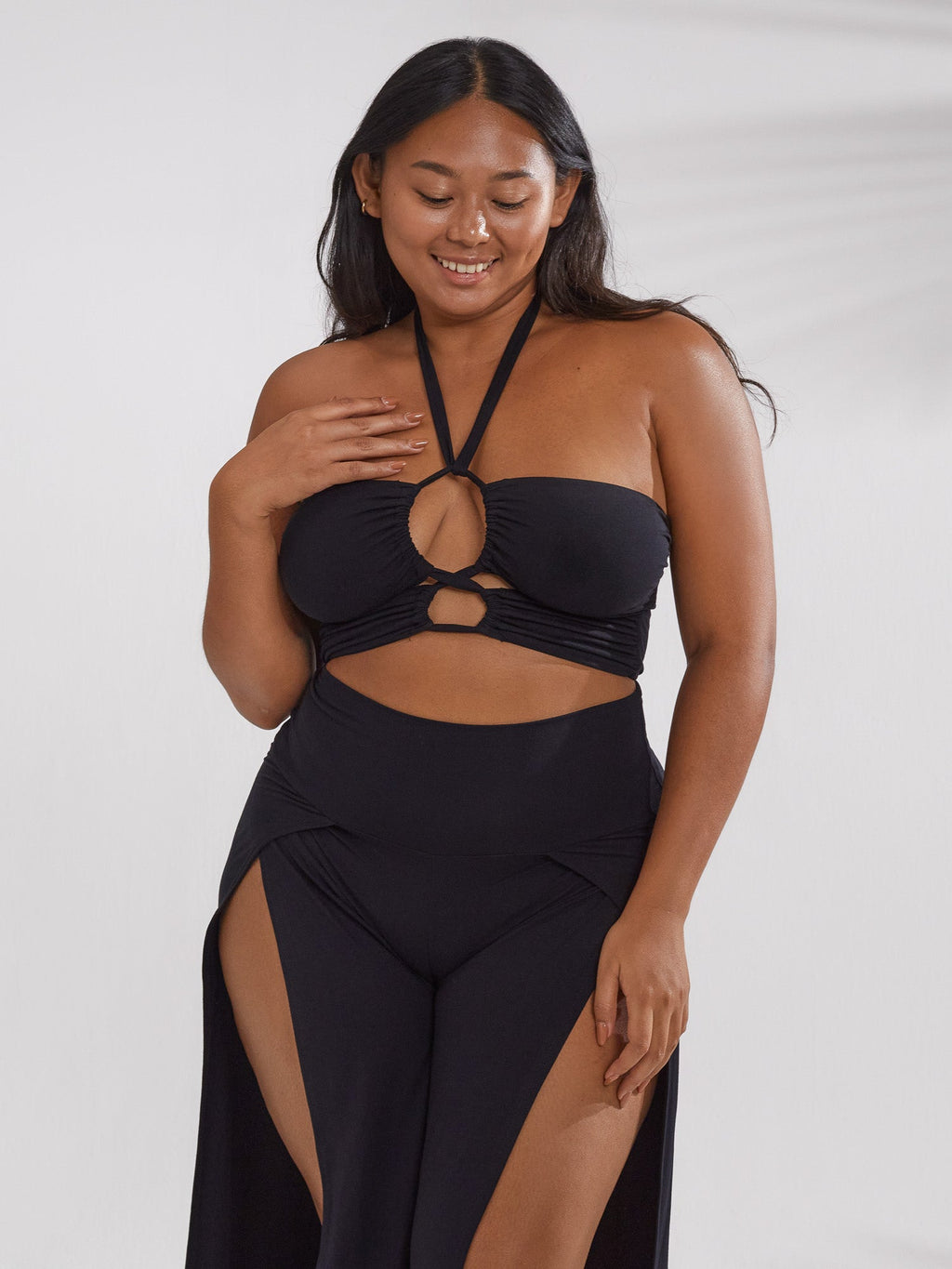 Selene Top (3-Way) in Black Onyx — The Royal Codes