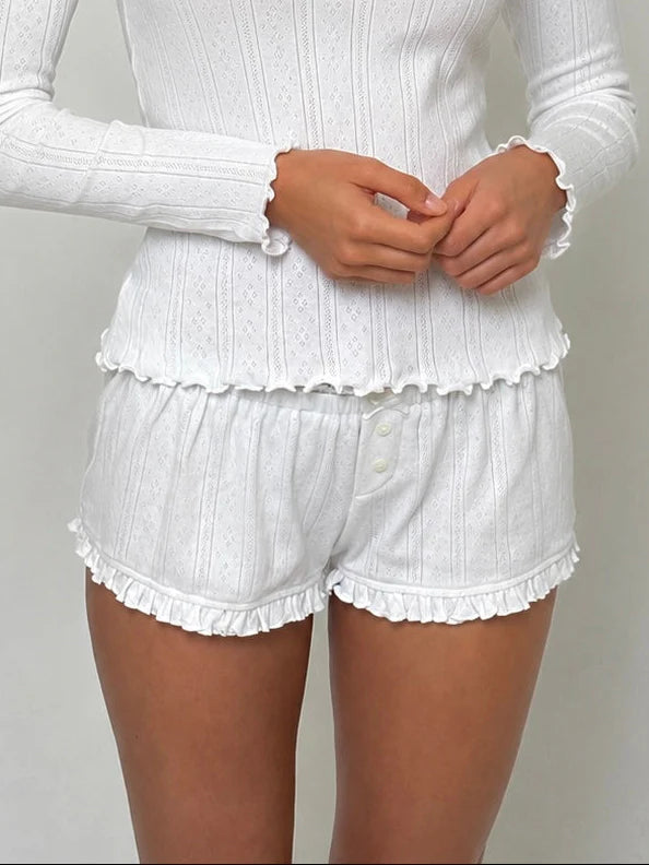 Many Many Clothes – The Celine Short | White