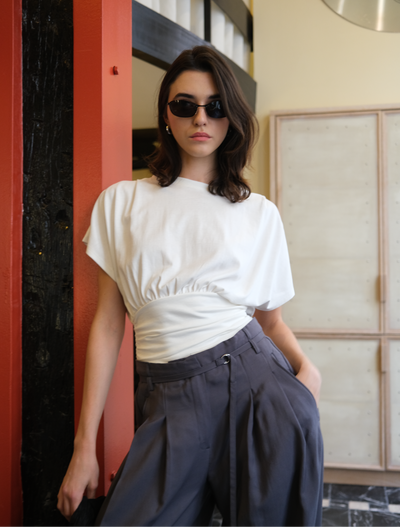 Ninety Percent – Wren Ruched Hem Tee
