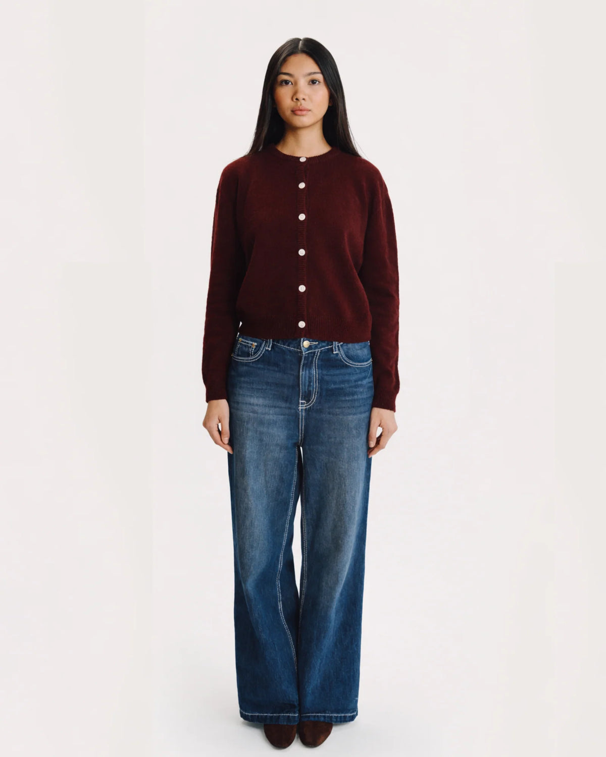 THEGATHER – Exclusive Port Poppy Cardigan
