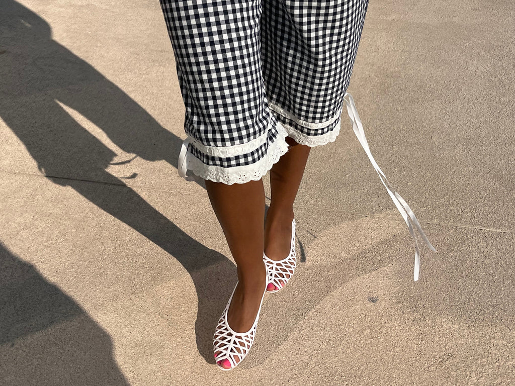 Many Many Clothes – The Nancy Bloomers | Navy Gingham