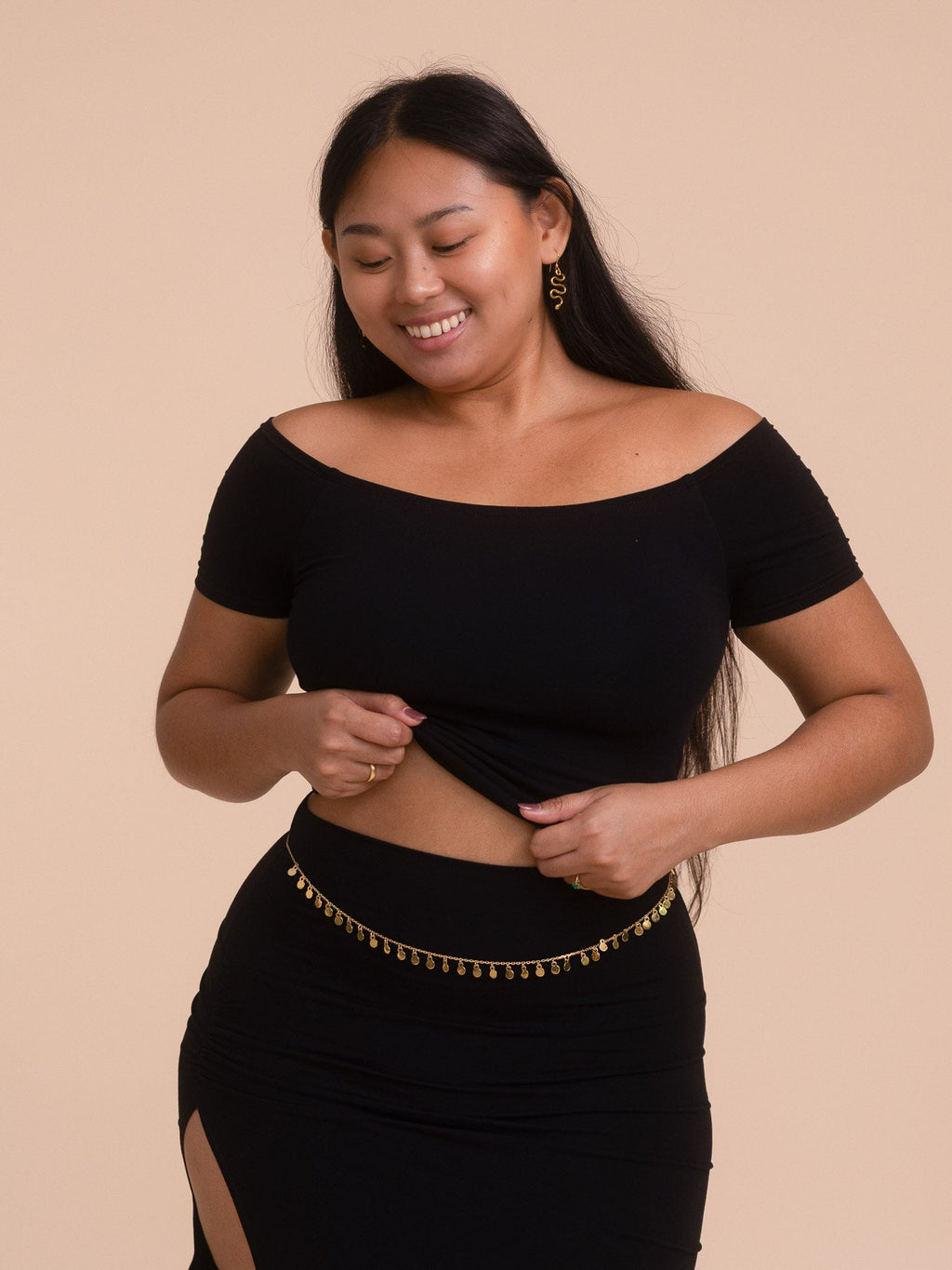Long Savaya Top in Black Onyx — The Royal Codes