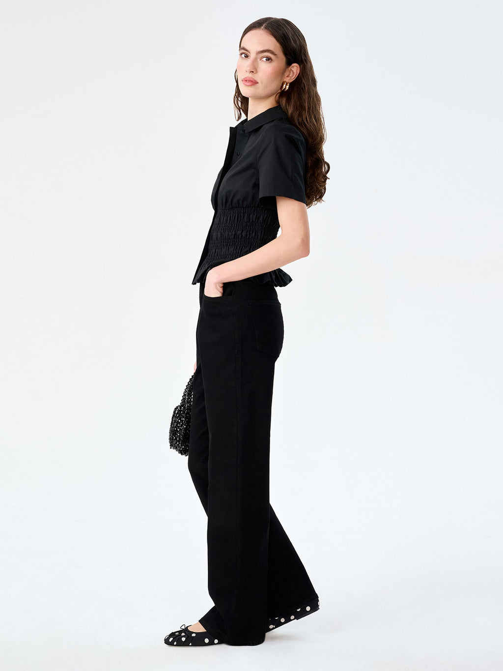OMNES – Merida Blouse | Black Cotton