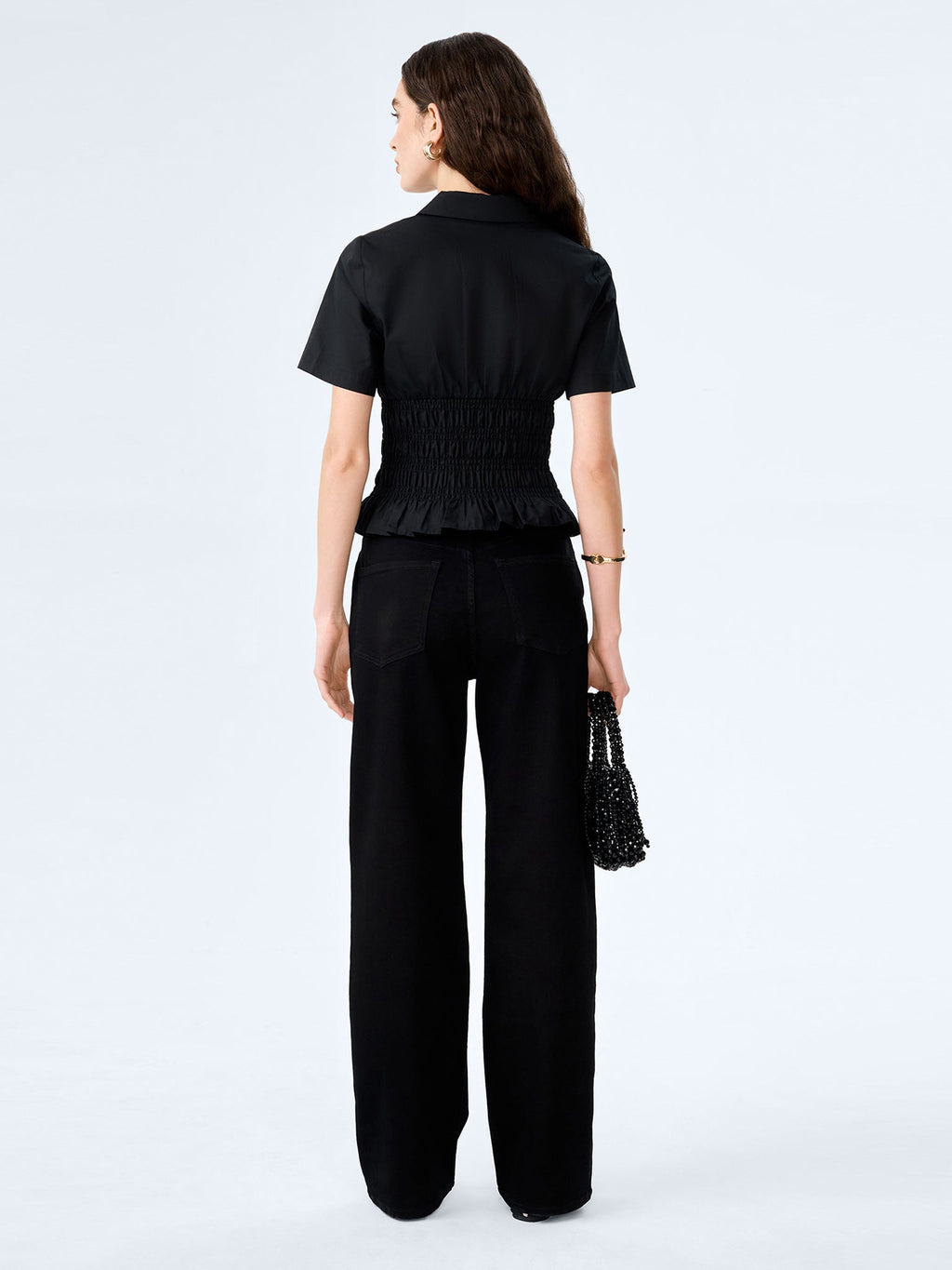 OMNES – Merida Blouse | Black Cotton
