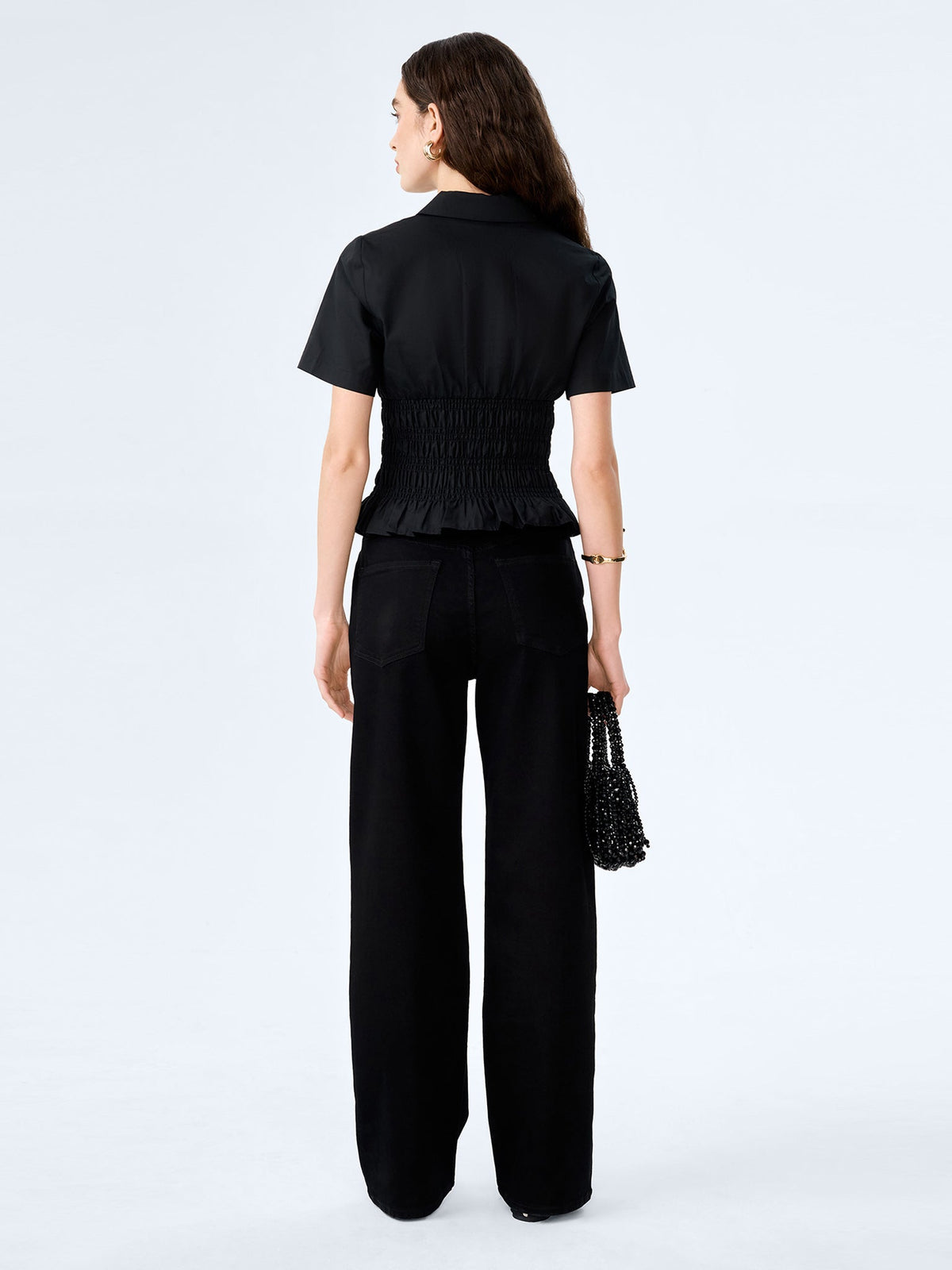 OMNES – Merida Blouse | Black Cotton