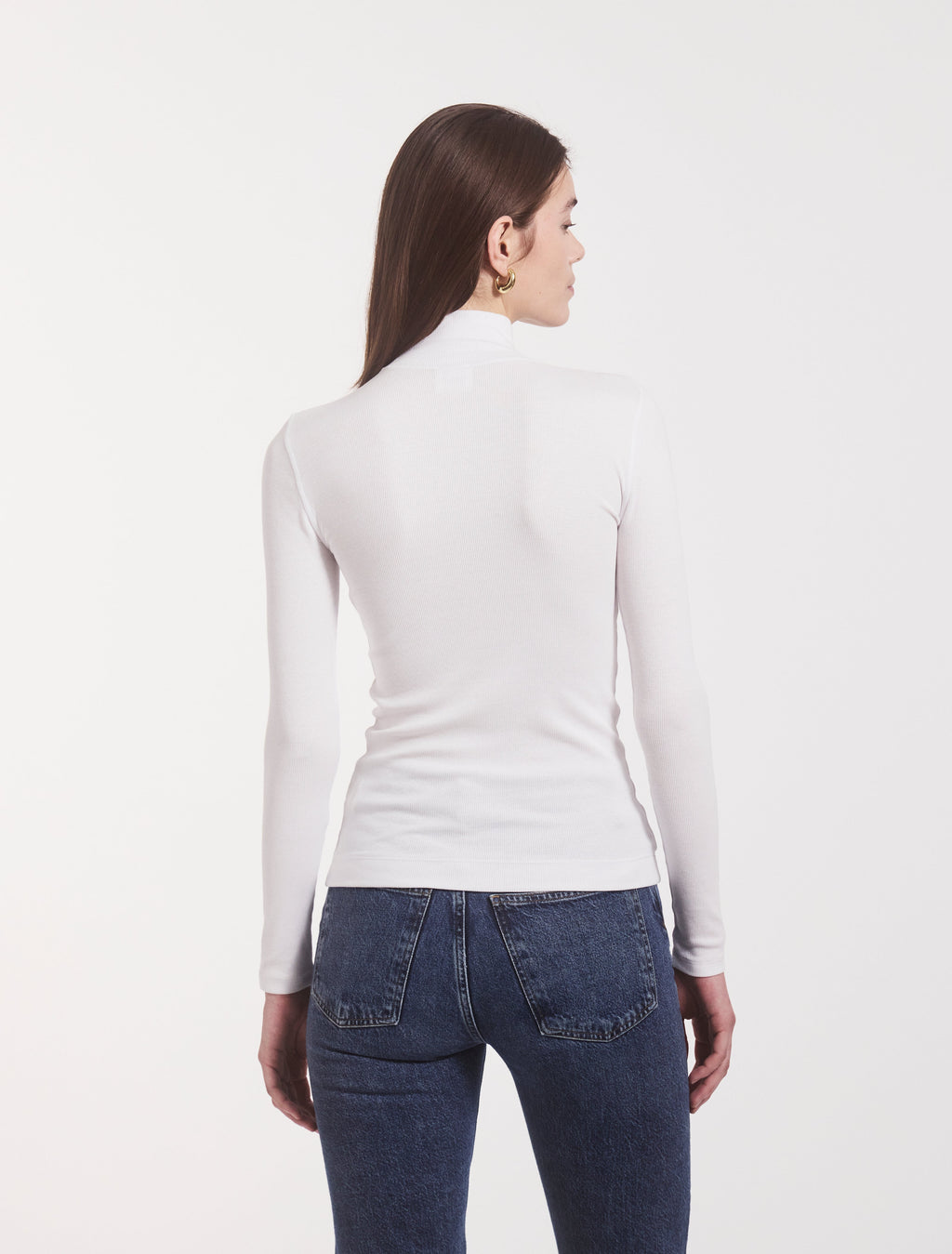 Ninety Percent – Classic Rib High Neck Top