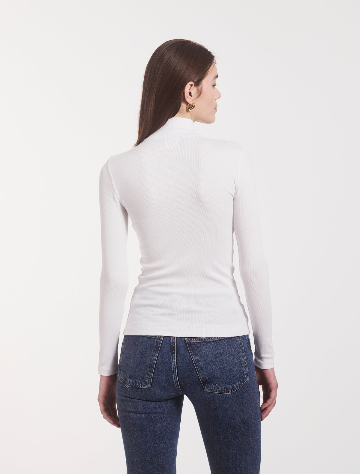 Ninety Percent – Classic Rib High Neck Top