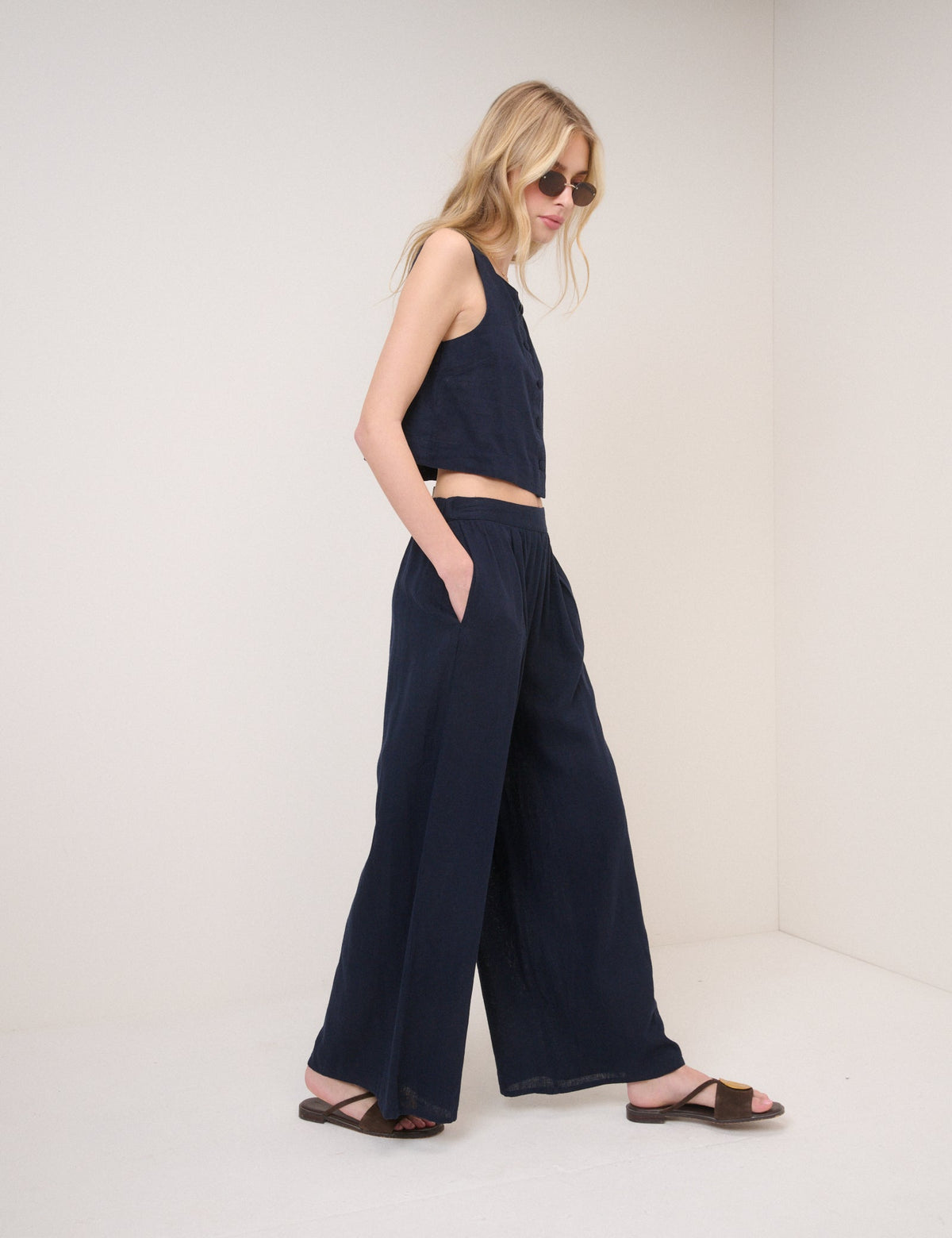 Nobody's Child Navy Jerrow Trousers