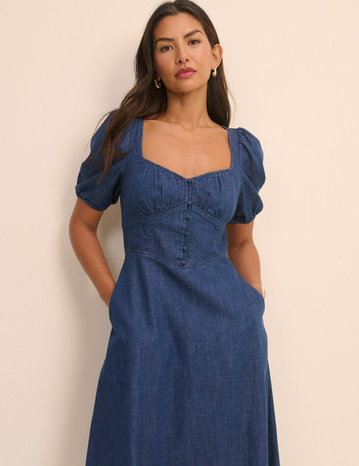 Nobody's Child Tulla Midi Denim Dress
