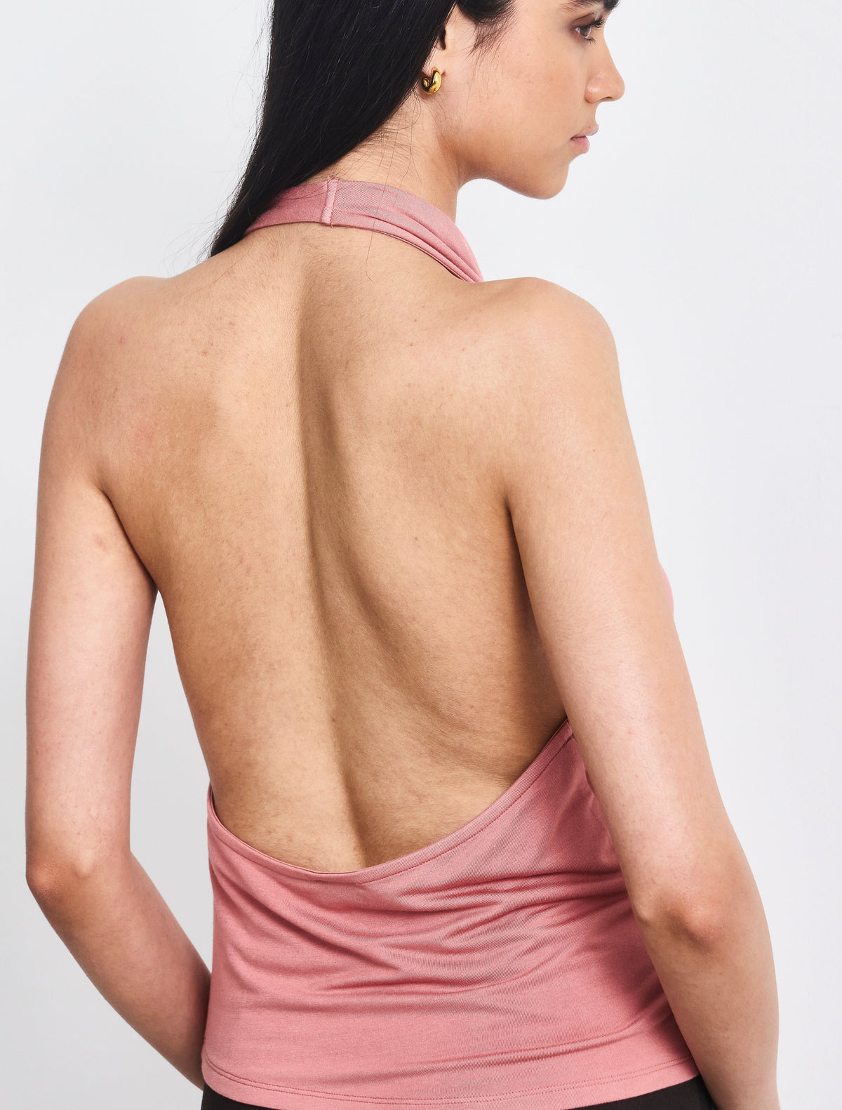 Ninety Percent – Sierra Drape Front Halter Top
