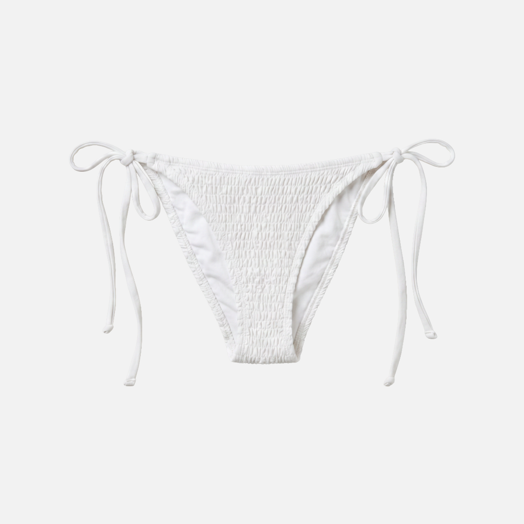 Pure Earth Collection – Women's String Bikini Bottom | White